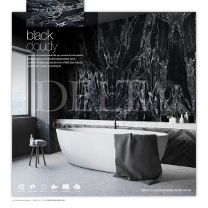Black Cloudy Marble