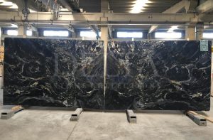 Nero Picasso Black Marble Slab