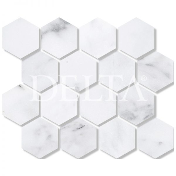 Hexagon Carrera Polished Mosaic 7,6x7,6 cm | Dlt 3286