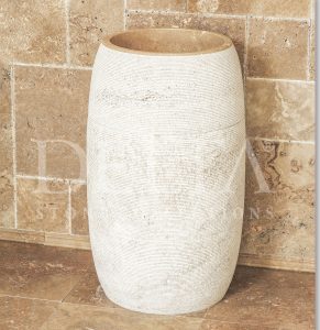 حوض رخامي كلاسيكي على شكل برميل