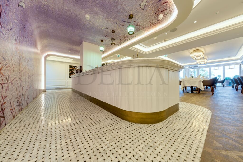Banko otel mermer zemin dekorasyon