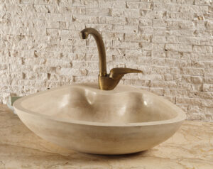 Travertine Stone and Marble Sink